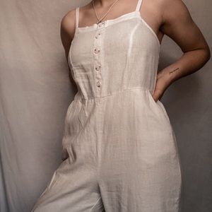 Cream-colored Jumpsuit